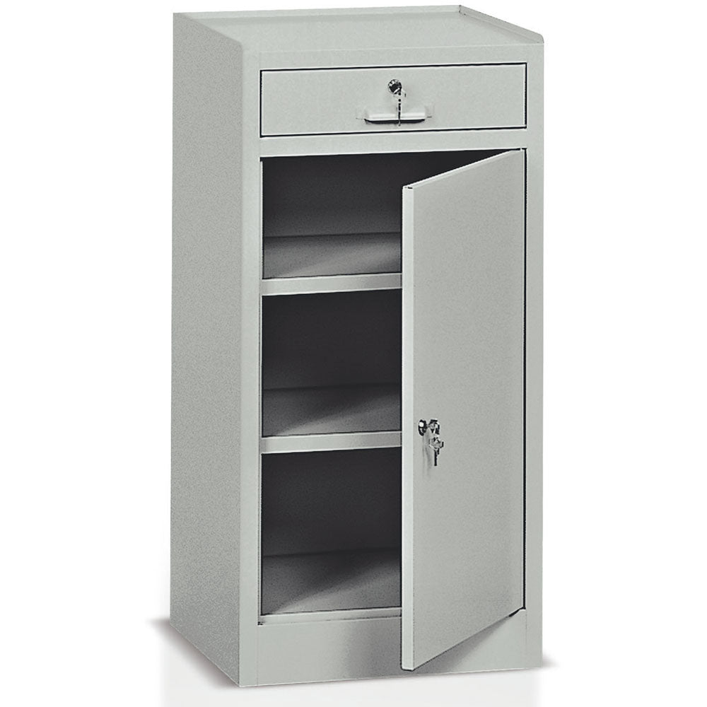 Armadietto anta battente 2 piani regolabili 1 cassetto mm.500x400x1000 Tecnotelai E375