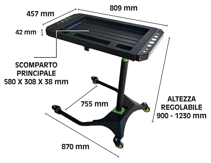 CARRELLO DI LAVORO UNIVERSALE PER AUTOMOTIVE Fermec FM35035