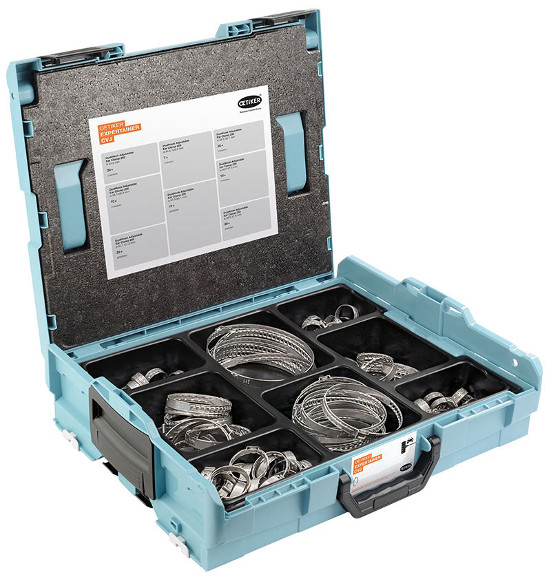 ASSORTIMENTO 124 PEZZI, FASCETTE OETIKER REGOLABILI PER GIUNTI AUTOVETTURE FMOETIKERPG259