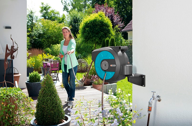 Avvolgitubo a parete Roll-up 25 mt 13mm automatic GARDENA