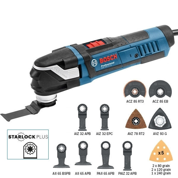 Utensile multifunzione Bosch GOP 40-30 Professional + set 15 accessori