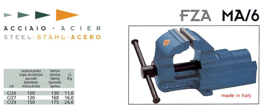 Morsa Acciaio Forgiato FZA MA/6