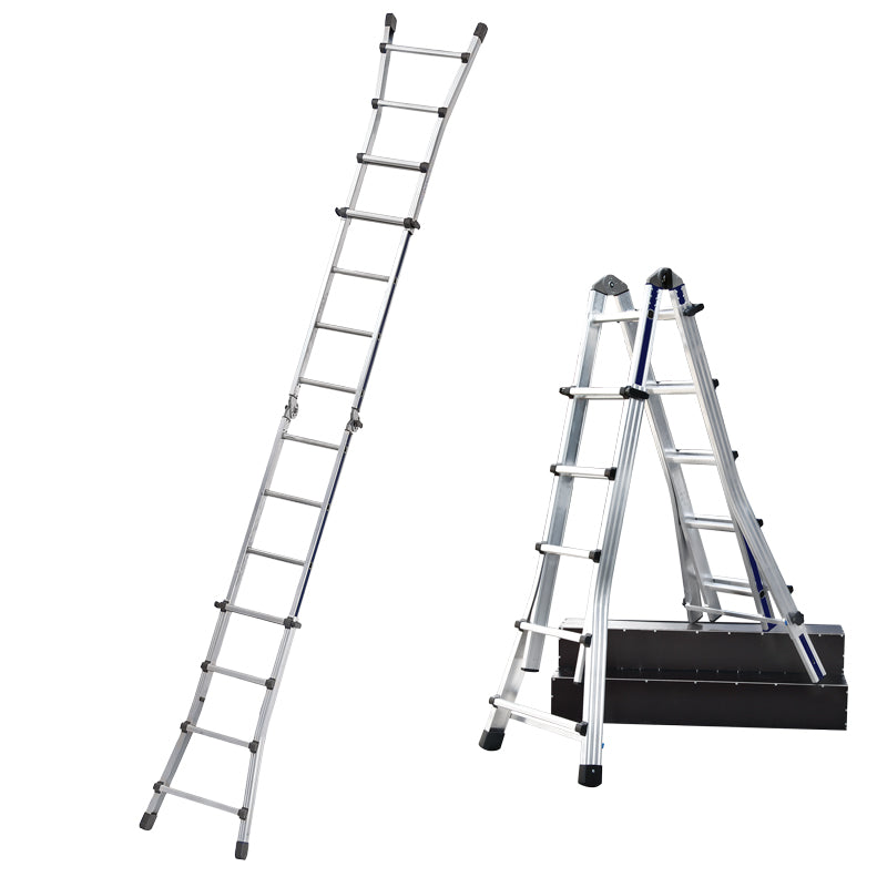 Scala alluminio Stp telescopica 6x4 gradini EN131/4 con allargatore