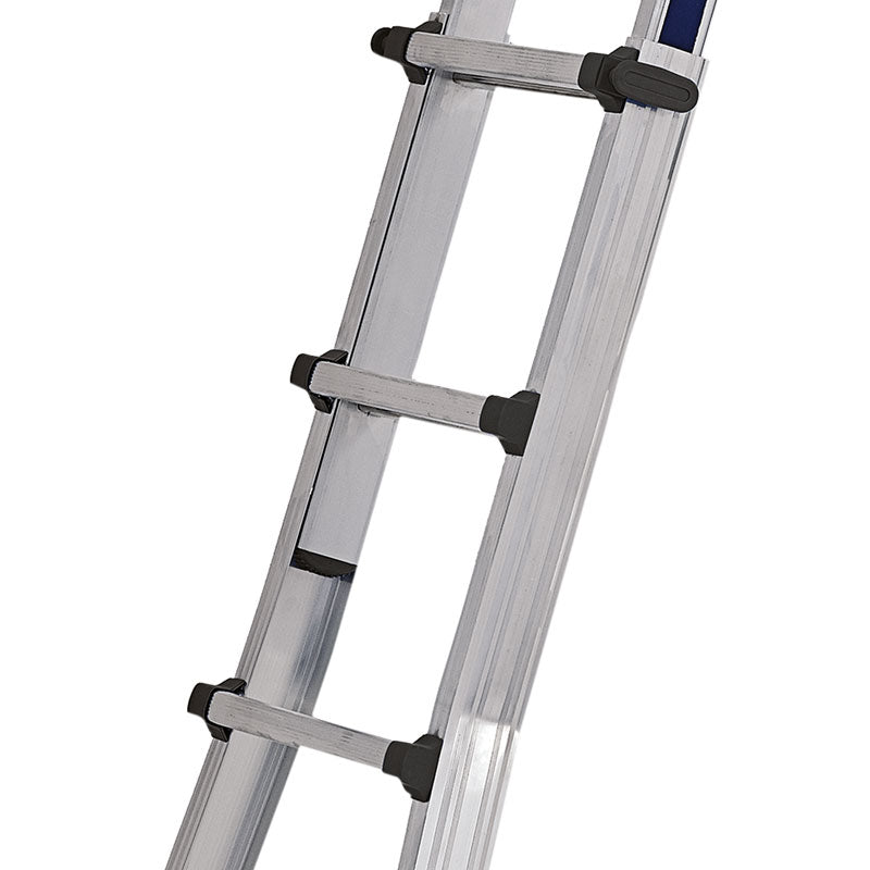 Scala alluminio Stp telescopica 4x4 gradini EN131/4 con allargatore e
