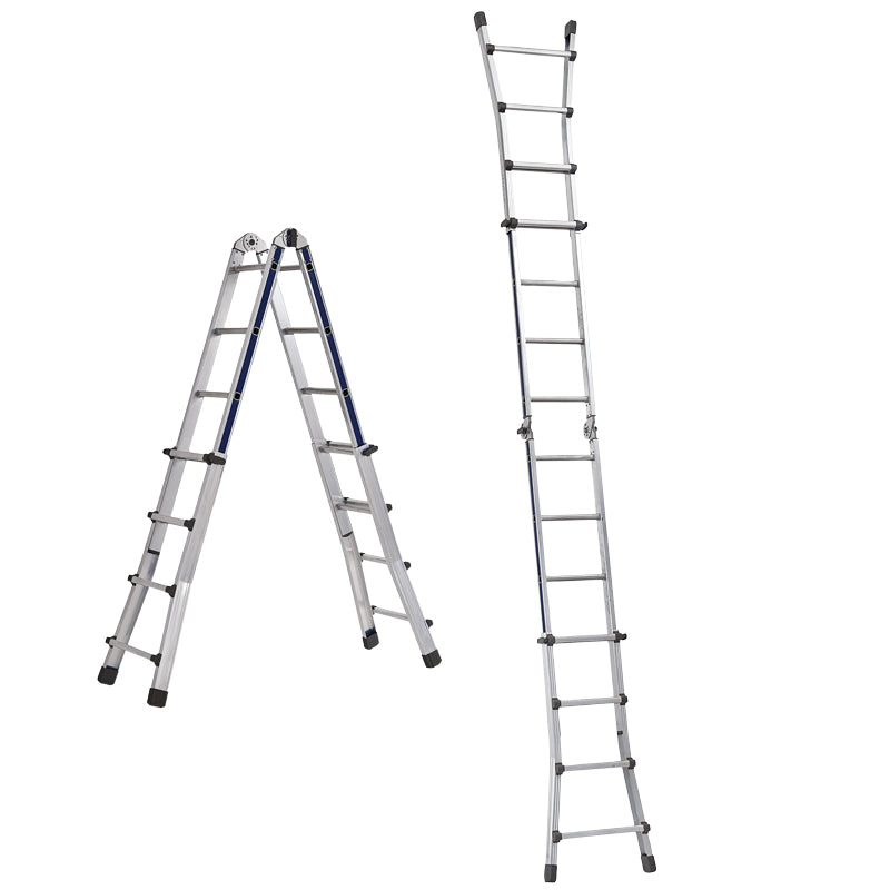 Scala alluminio Stp telescopica 5x4 gradini EN131/4 con allargatore