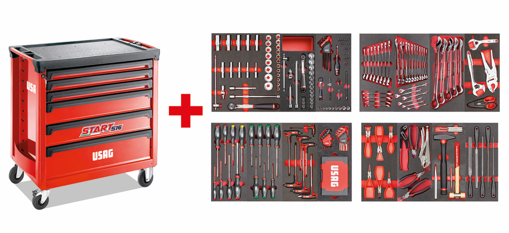 Carrello Usag 516STXL START con assortimento MANUTENZIONE 495 MC 300pz