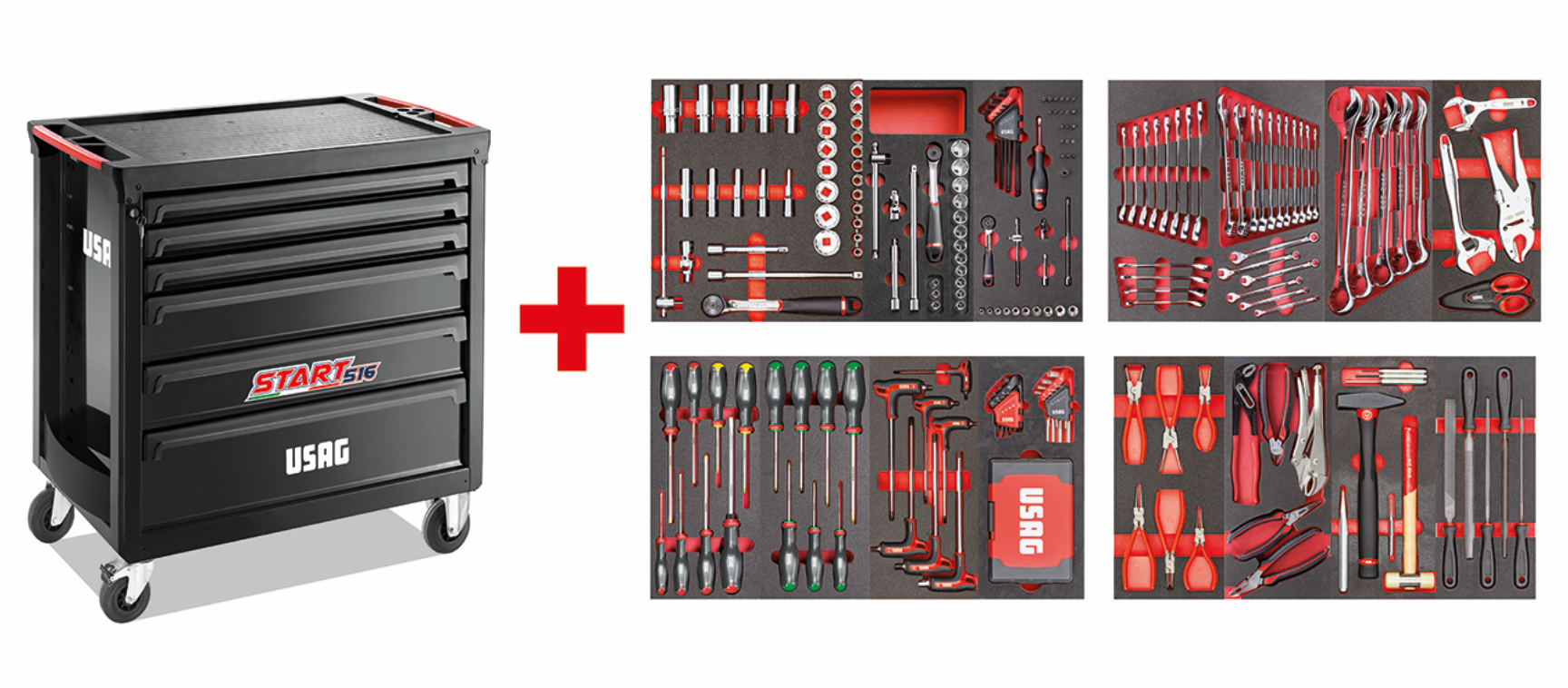 Carrello Usag 516STXL START con assortimento MANUTENZIONE 495 MC 300pz