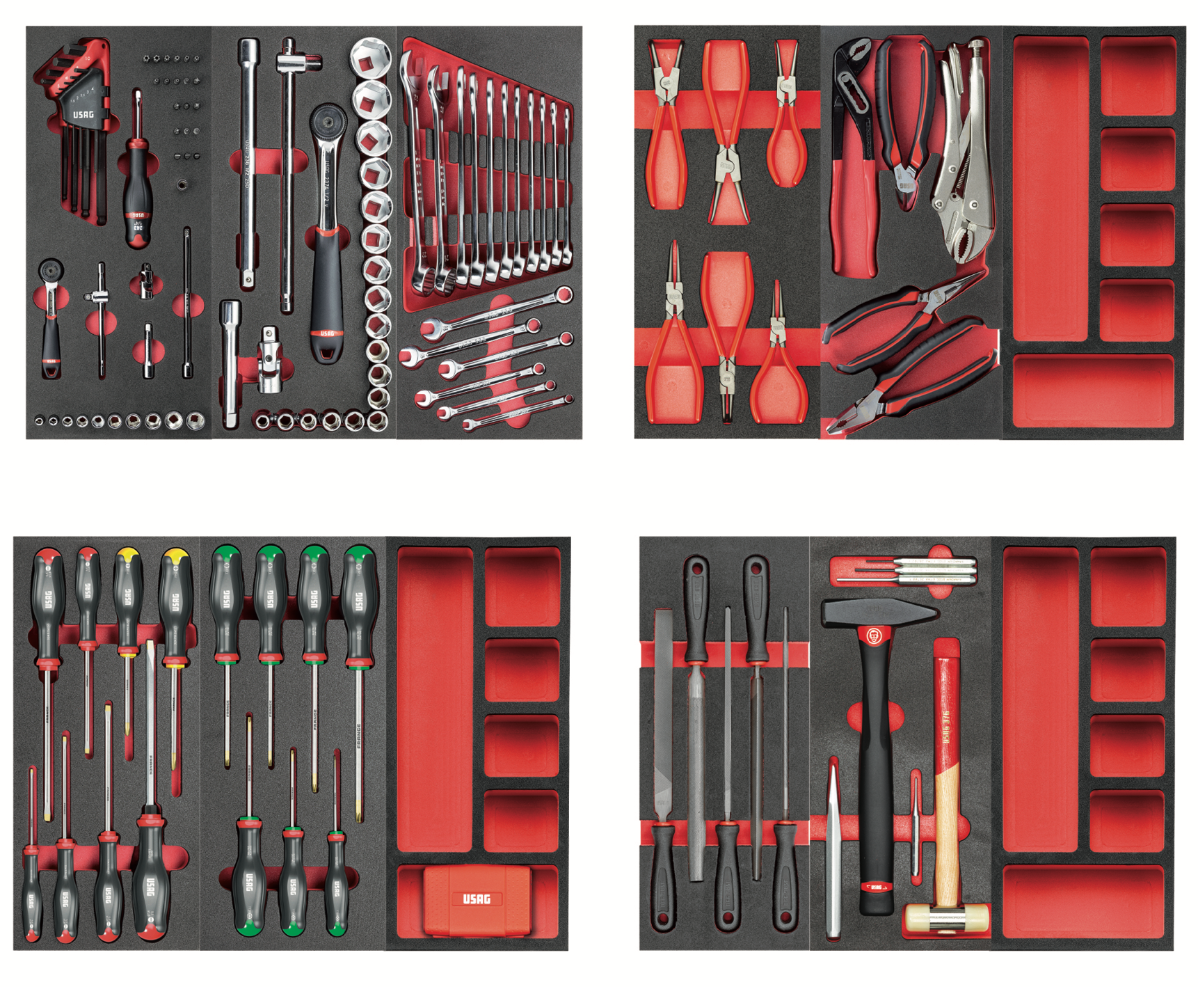 Carrello Usag 519 RACING con assortimento MANUTENZIONE 495MB 156pz