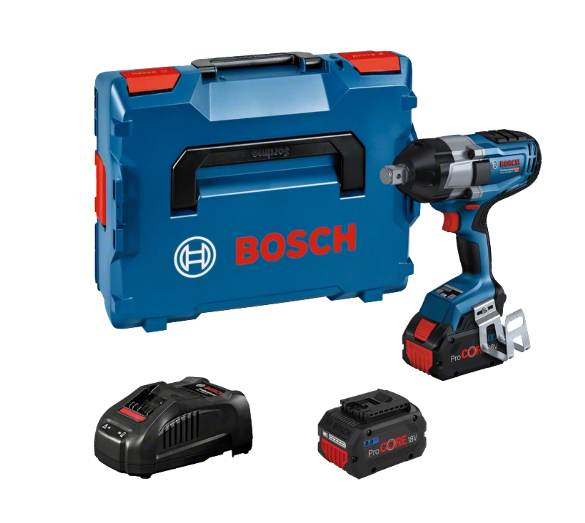 Avvitatore impulsi 3/4" Bosch GDS 18V-1050 H set 8ah