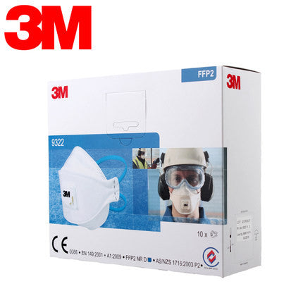 3M™ Aura™ Respiratore monouso 9322+ FFP2 NR D, con valvola conf. 10pz.