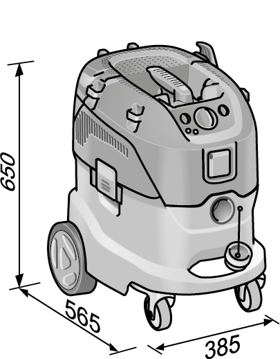 Aspiratore sicurezza pulizia filtro automatica, 42 l, classe M Flex VCE 44 M AC