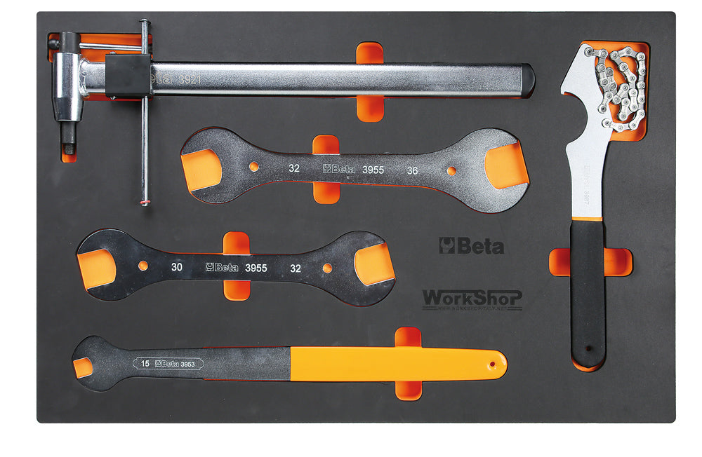 Allestimento 33 Utensili BIKE Beta 5924/WB in termoformato morbido