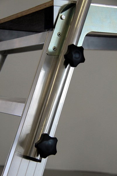 Scaletta doppia 2 salite piattaforma allungata Svelt SALISCENDI + Parapetto