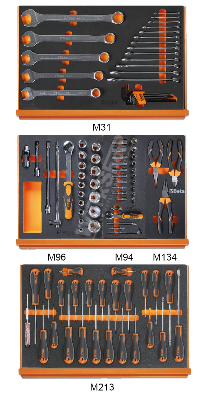 Allestimento 103 Utensili in POLLICI Beta 5927/AS-WS in termoformato morbido