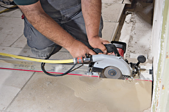 Troncatrice ad acqua con lama diamantata per pietre FLEX CS 60 WET