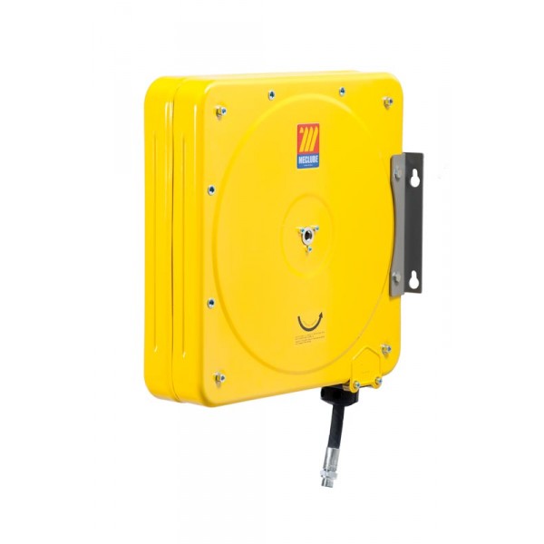 Avvolgitore industriale aria acqua Meclube 18mt. 3/8" CF-500 tubo gomma nera