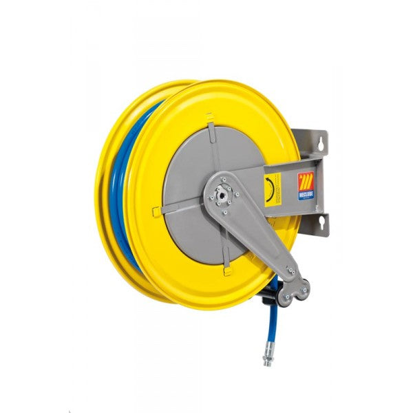 Avvolgitore industriale ARIA/ACQUA Meclube 25mt. 1/2" F-550 tubo POLIURETANO BLU