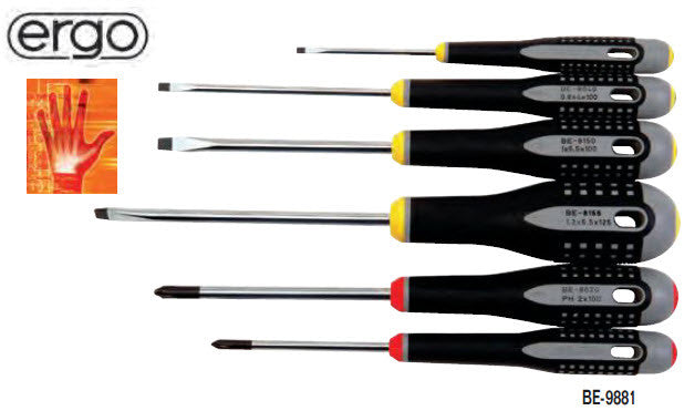 Serie 6 cacciaviti Bahco BE-9881