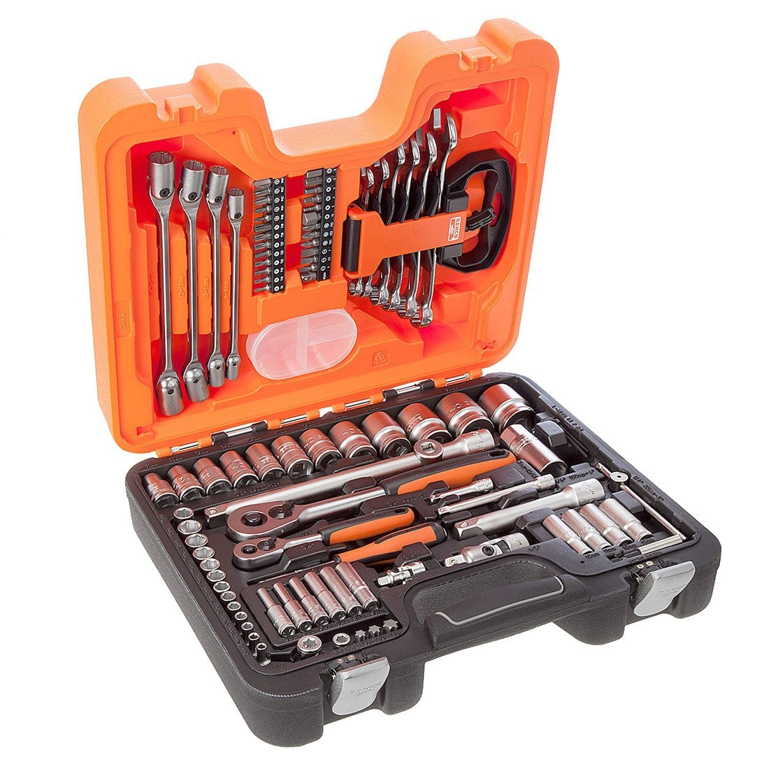 Assortimento chiavi a bussola 1/4"-1/2" e chiavi combinate, 91 pezzi Bahco S910