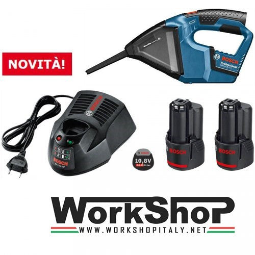 Aspiratore a batteria Bosch GAS 10,8 V-LI Professional 2,5ah