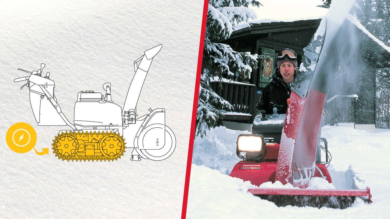 Spazzaneve Cingolato IBRIDO HONDA HSM 1380i1 ETDR