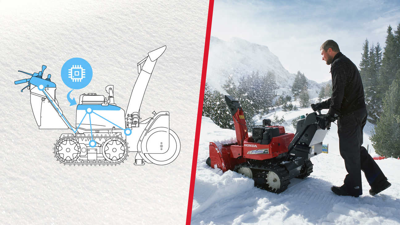 Spazzaneve Cingolato IBRIDO HONDA HSM 1390 i2 ET DR