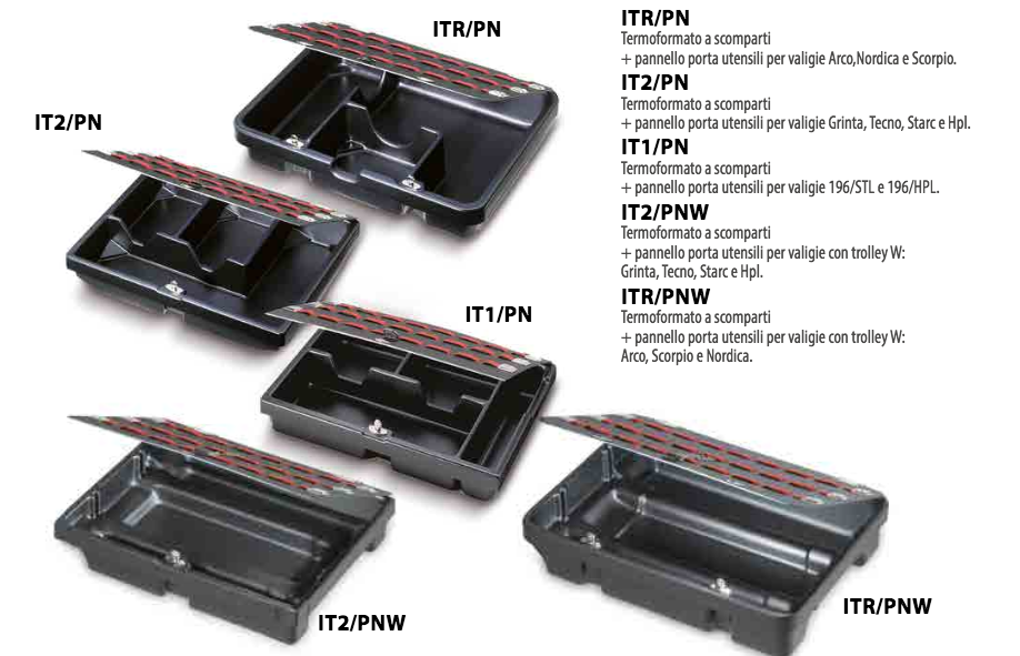 Cassettiere interne con pannelli ricambio valigie Fram
