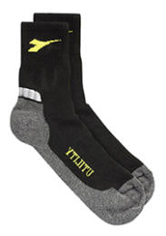 Calze estive Diadora "cotton summer" colore nero/grigio