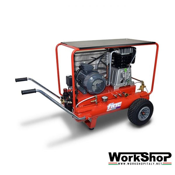 Compressori d'aria con trasmissione a cinghia Fiac pony AB 858 17+17lt 7,5HP 400v