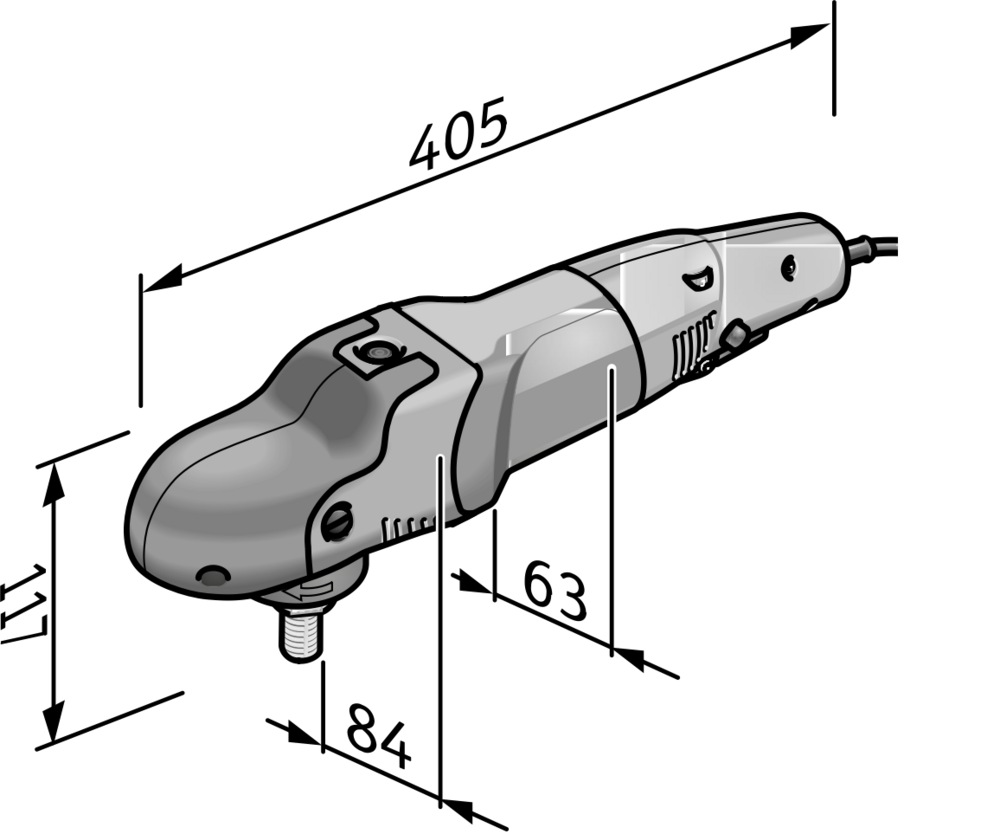 POLISHFLEX lucidatrice con numero di giri variabili ed elevata coppia FLEX PE 14-2 150