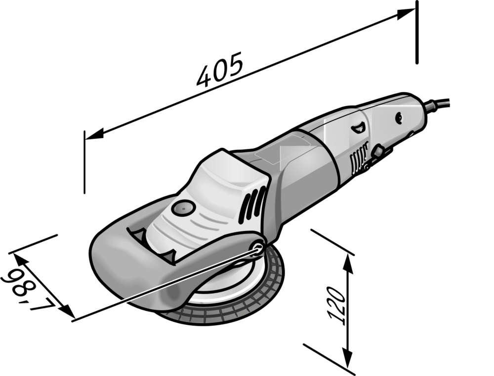 Roto-lucidatrice eccentrica ad azionamento forzato FLEX XC 3401 VRG