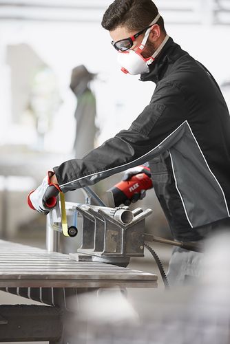 Satinatrice e levigatrice Flex TRINOXFLEX con kit BSE 14-3 INOX Set