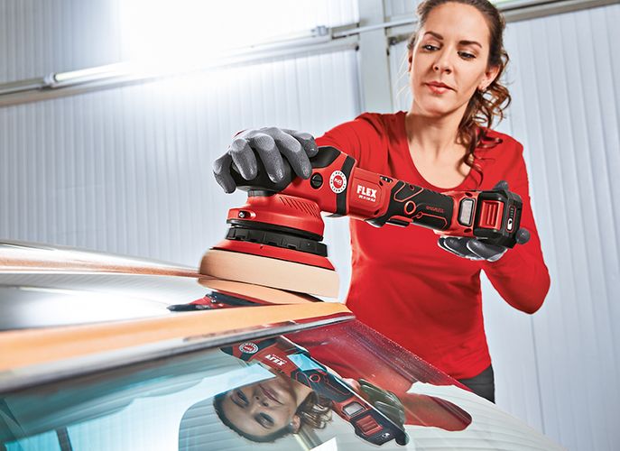 Lucidatrice rotorbitale batteria 18V FLEX XFE 15 150 18.0-EC/5.0 P-Set