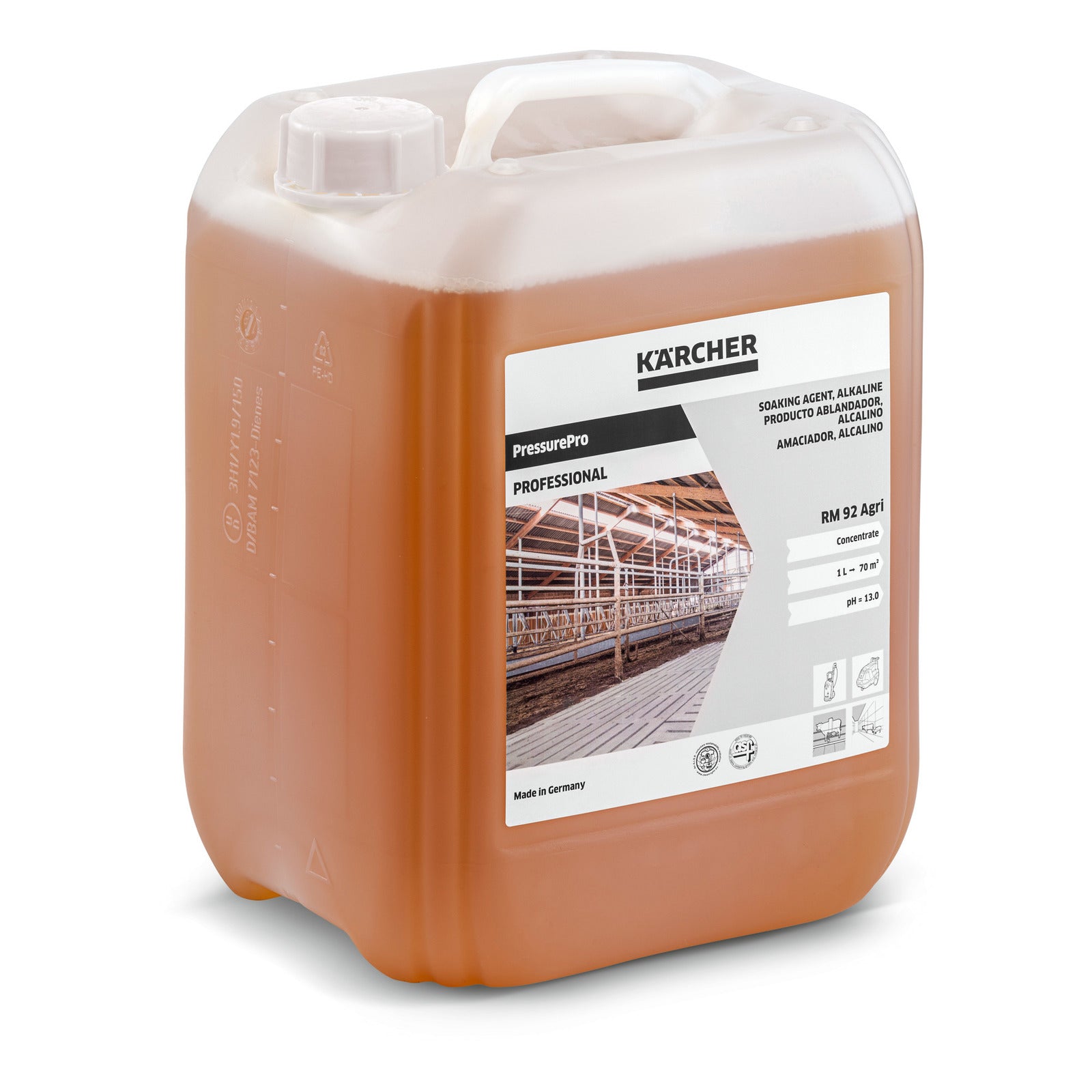 Detergente emolliente alcalino RM 92 agri Karcher 10 litri