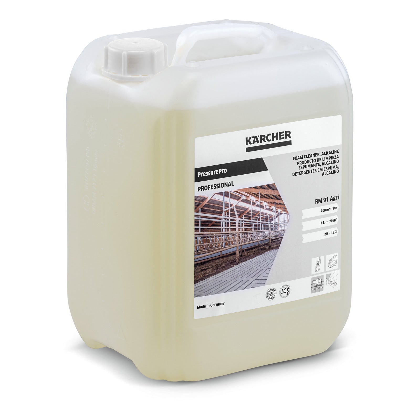 Detergente schiumogeno alcalino RM 91 Agri Karcher 10 litri