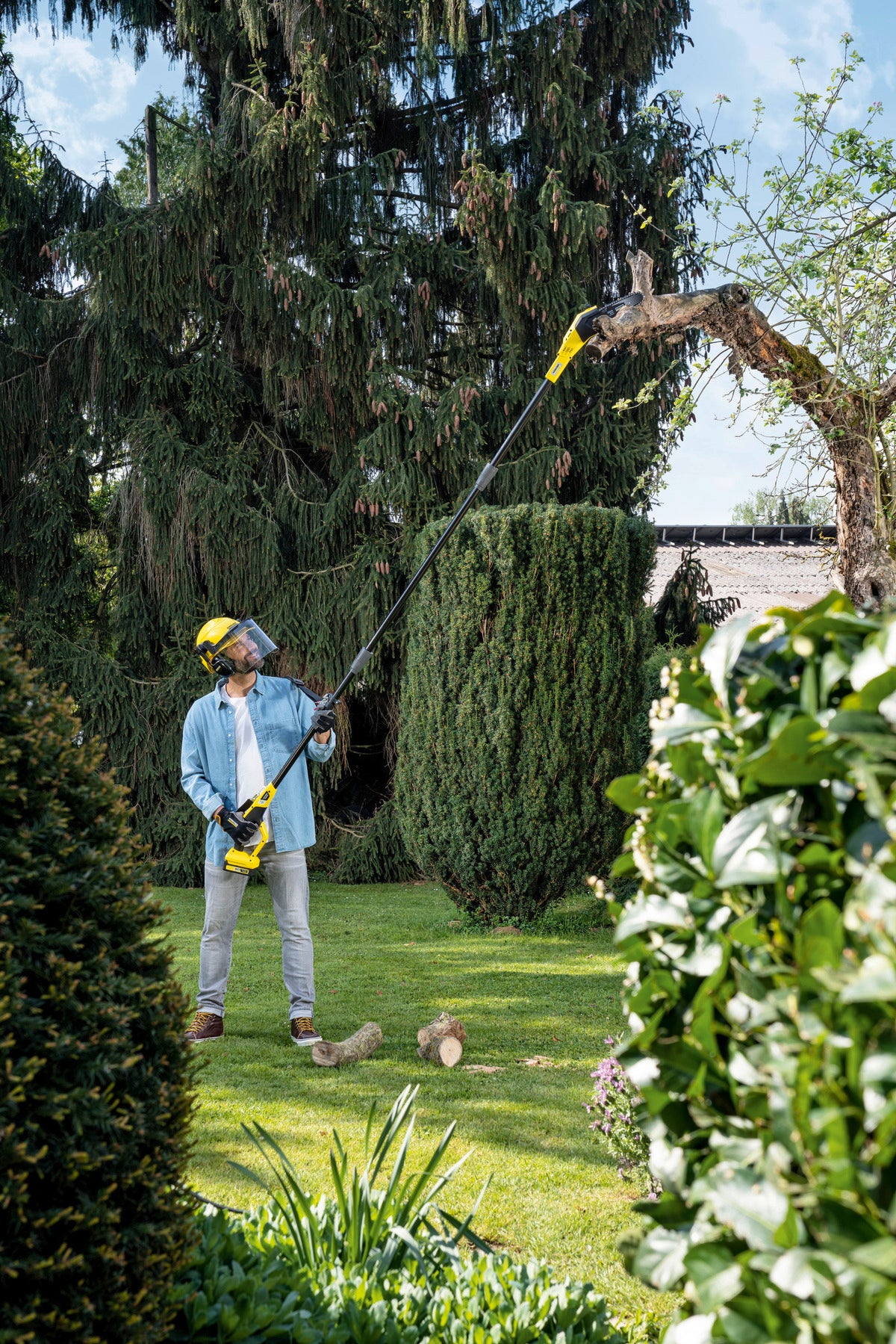 Seghetto potatore telescopico Karcher PSW 18-20 BATTERY corpo macchina