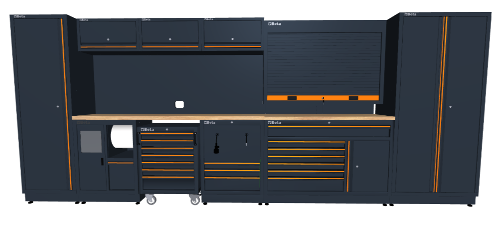 Arredo Officina Beta C45PRO WS2WB