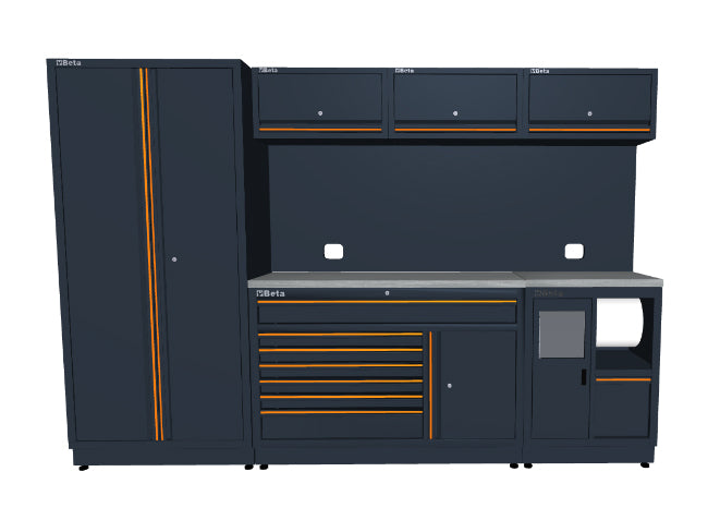 Arredo Officina Beta Utensili C45PRO XWSA piano inox