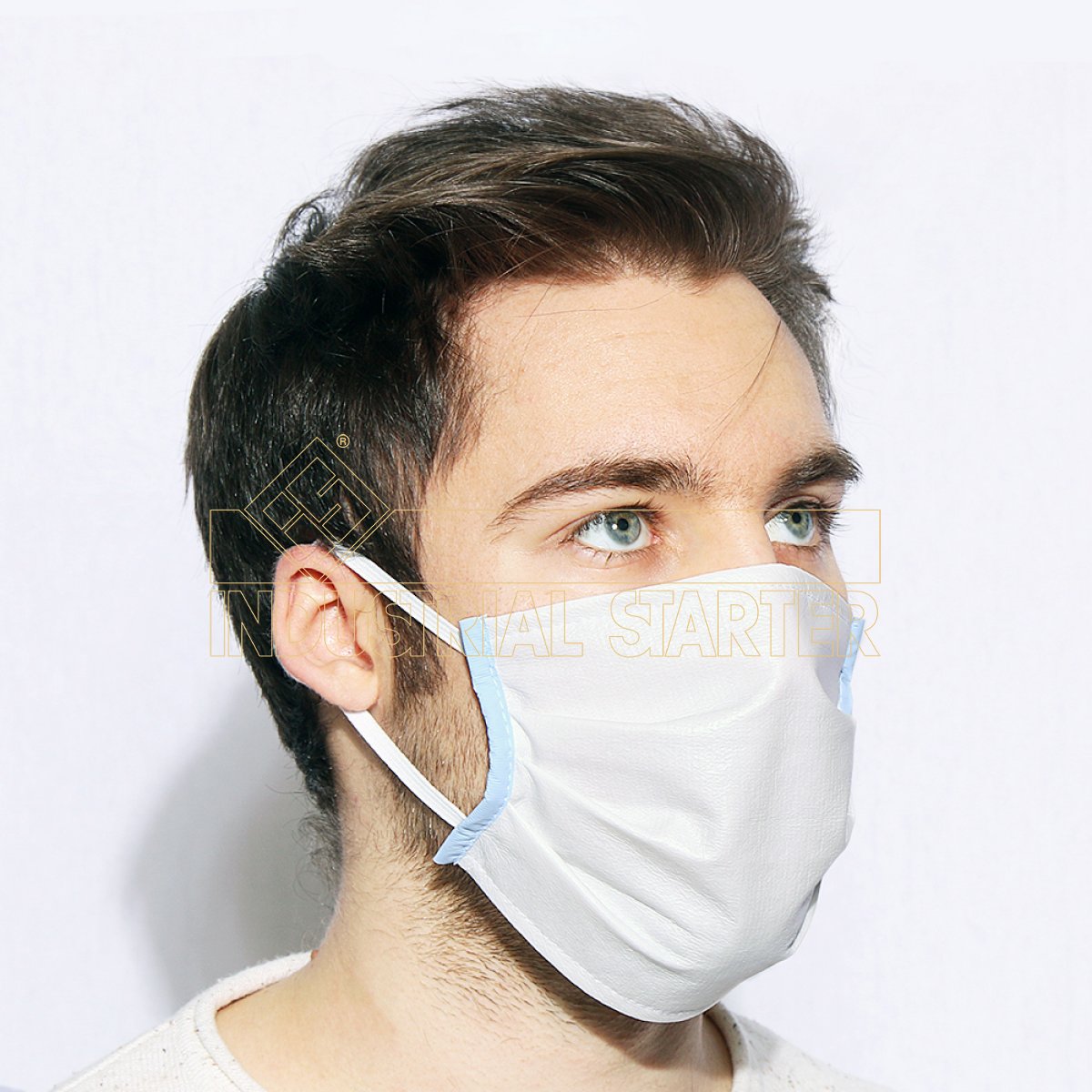 Mascherina facciale lavabile 50 volte in tessuto tecnico INDUSTRIAL STARTER