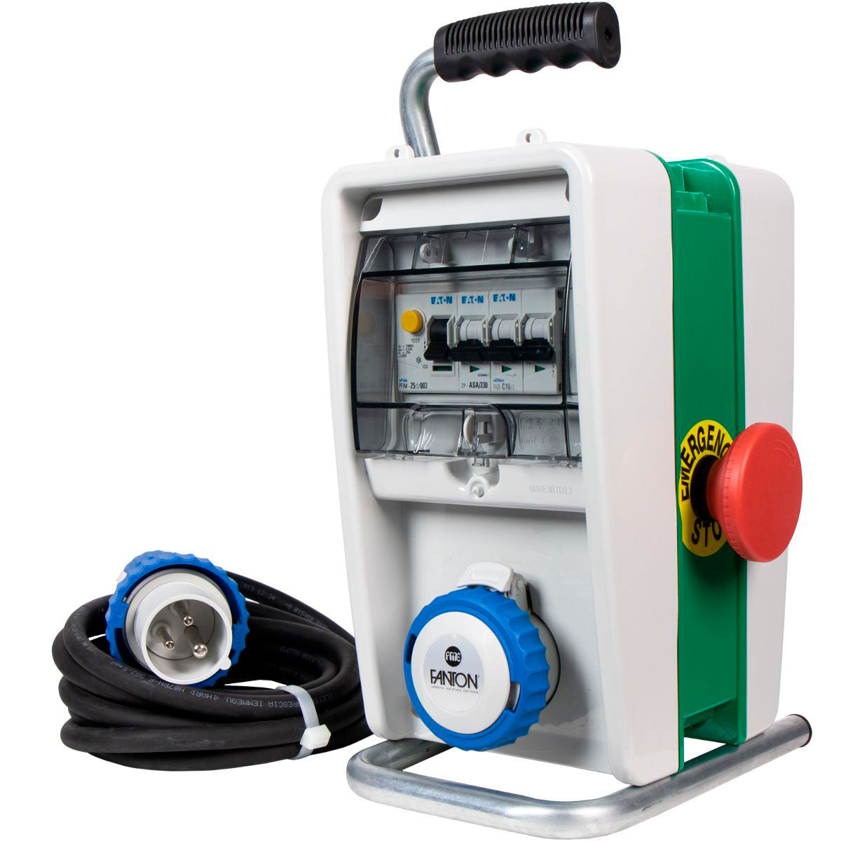 Quadri elettrici "eolo" art.74306 con pulsante di emergenza Fanton