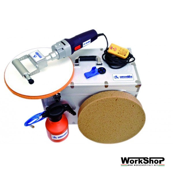 Frattazzatrice ad acqua Ausonia ultrapiatta + 2 tamponi 350mm SET