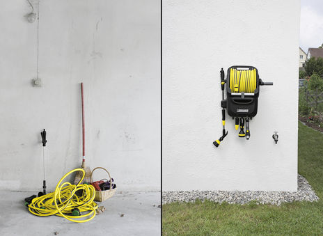 Avvolgitubo portatile HR 7.315 Karcher + tubo e accessori