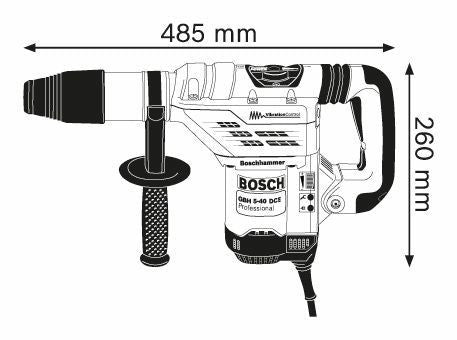 Martello perforatore GBH 5-40 DCE Bosch Professional con attacco SDS-max