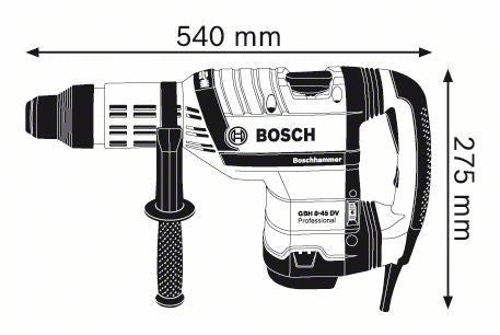 Martello perforatore GBH 8-45 DV Bosch Professional con attacco SDS-max