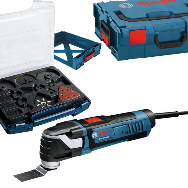 Utensile multifunzione Bosch GOP300SCE + 36 accessori Bosch Professional