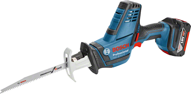 Sega universale a batteria GSA 18 V-LI C 5Ah Bosch Professional