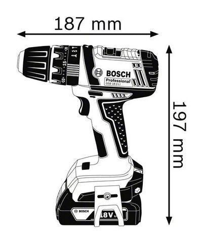 Trapano battente avvitatore GSB 18-2-LI a batteria Bosch Professional