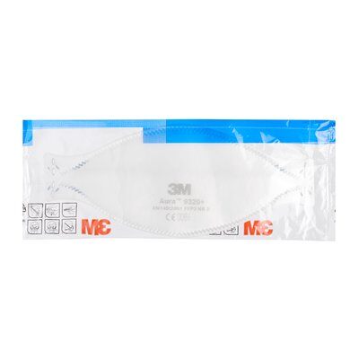 3M™ Aura™ Respiratore monouso 9320+ FFP2 NR D, senza valvola Conf.20pz.