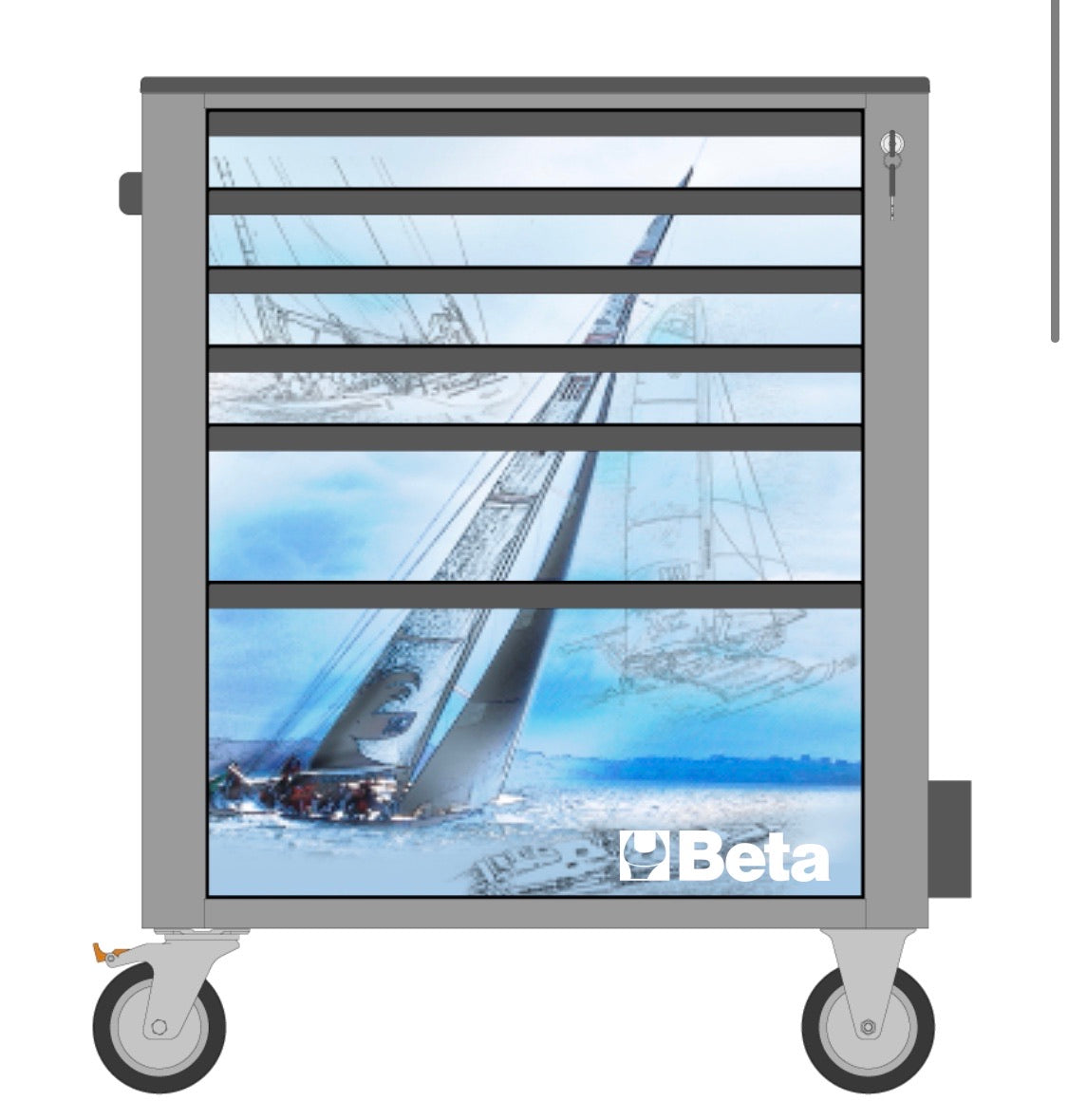 Cover magnetica Motorsport Workshopitaly per carrello C24S/6