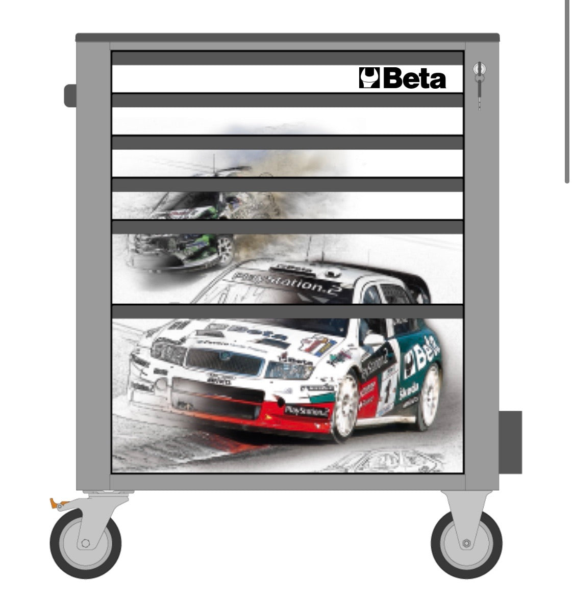 Cover magnetica Motorsport Workshopitaly per carrello C24S/6